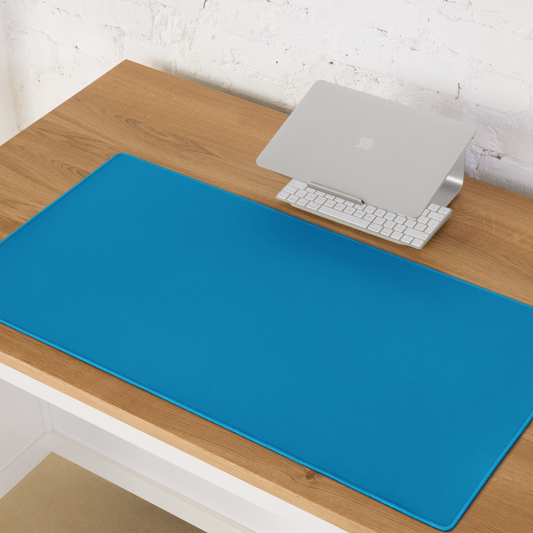Blue neon desk pad on desk – ONOTONE