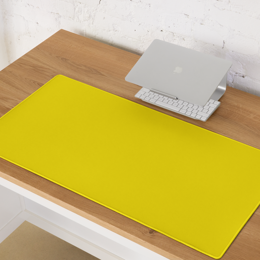 YELLOW neon desk pad on desk – ONOTONE
