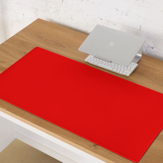 BRIGHT RED neon desk pad on desk – ONOTONE