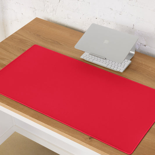 RED neon desk pad on desk – ONOTONE