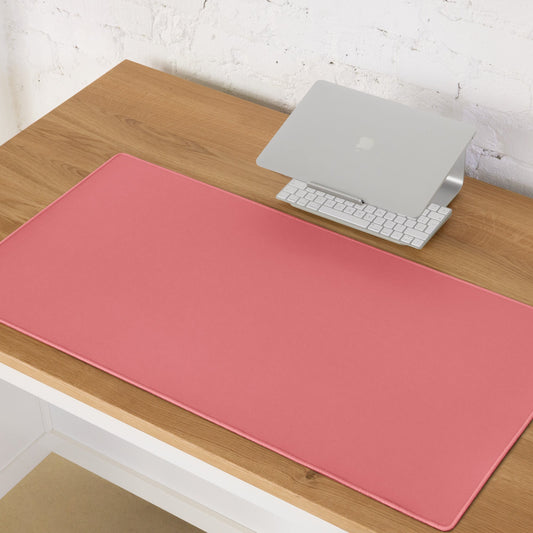 FLAMINGO RED neon desk pad on desk – ONOTONE