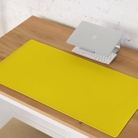 BUMBLEBEE YELLOW neon desk pad on desk – ONOTONE