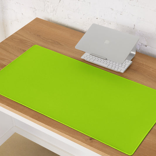 CHARTREUSE GREEN neon desk pad on desk – ONOTONE