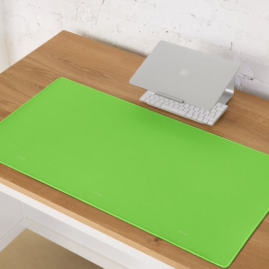 APPLE GREEN neon desk pad on desk – ONOTONE