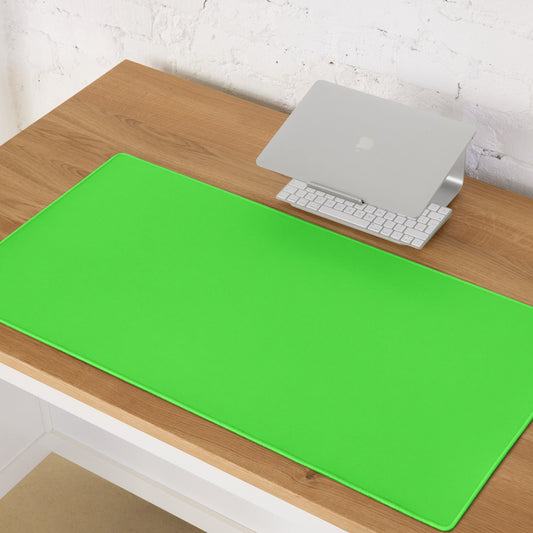 GREEN GECKO neon desk pad on desk – ONOTONE