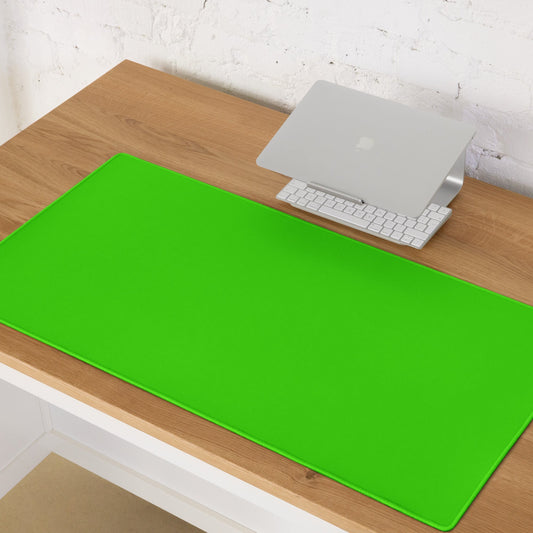 LAWN GREEN neon desk pad on desk – ONOTONE