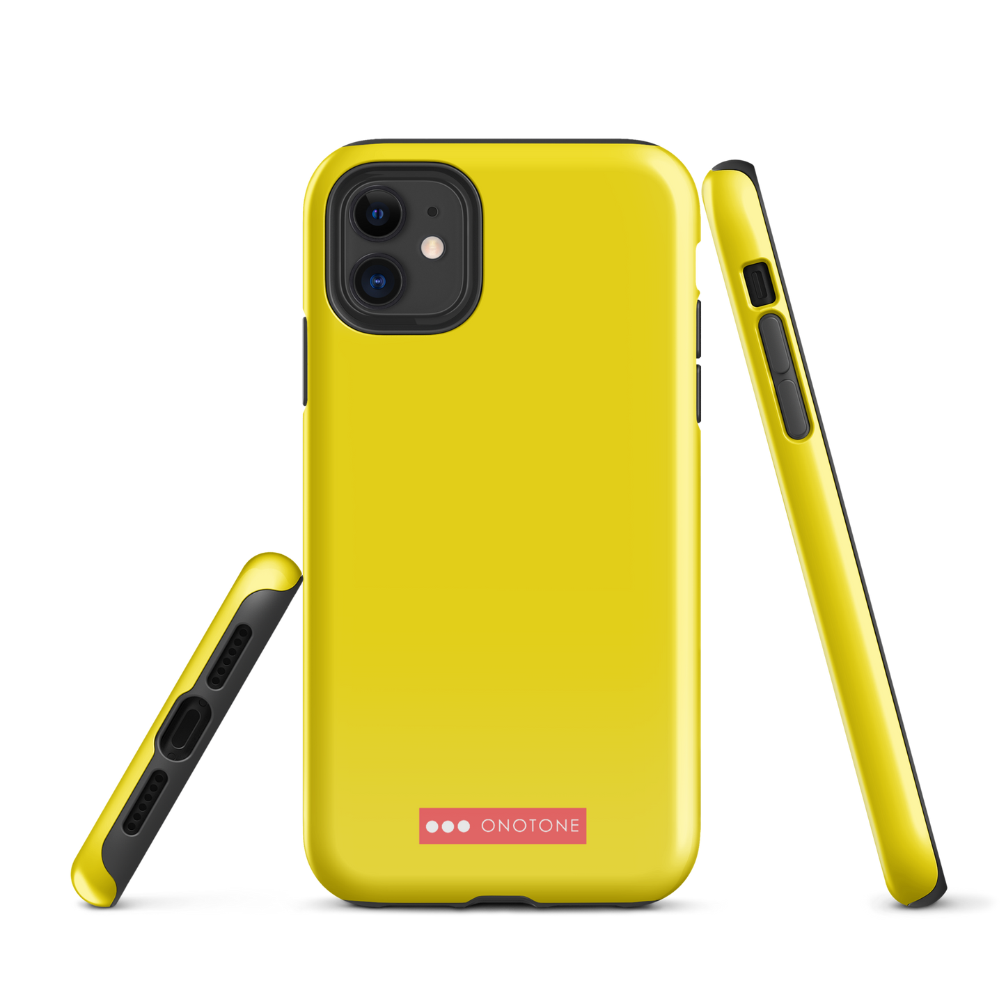 Dual Layer yellow iPhone® Case - Pantone® 102