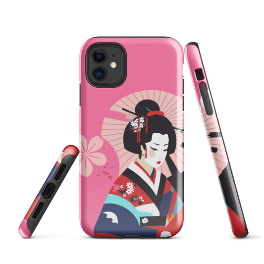 Dual Layer geisha modern iPhone® Case