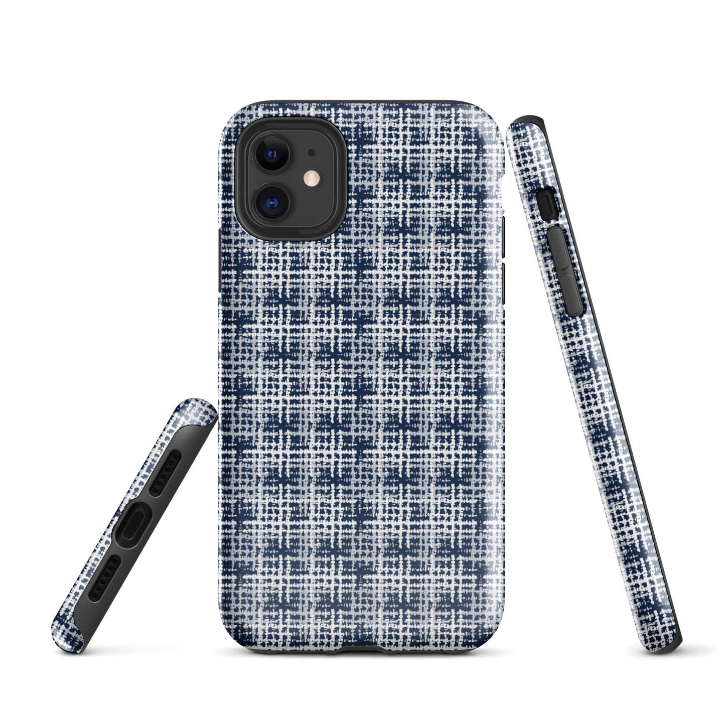 Japanese design indigo iPhone® Case with patterns