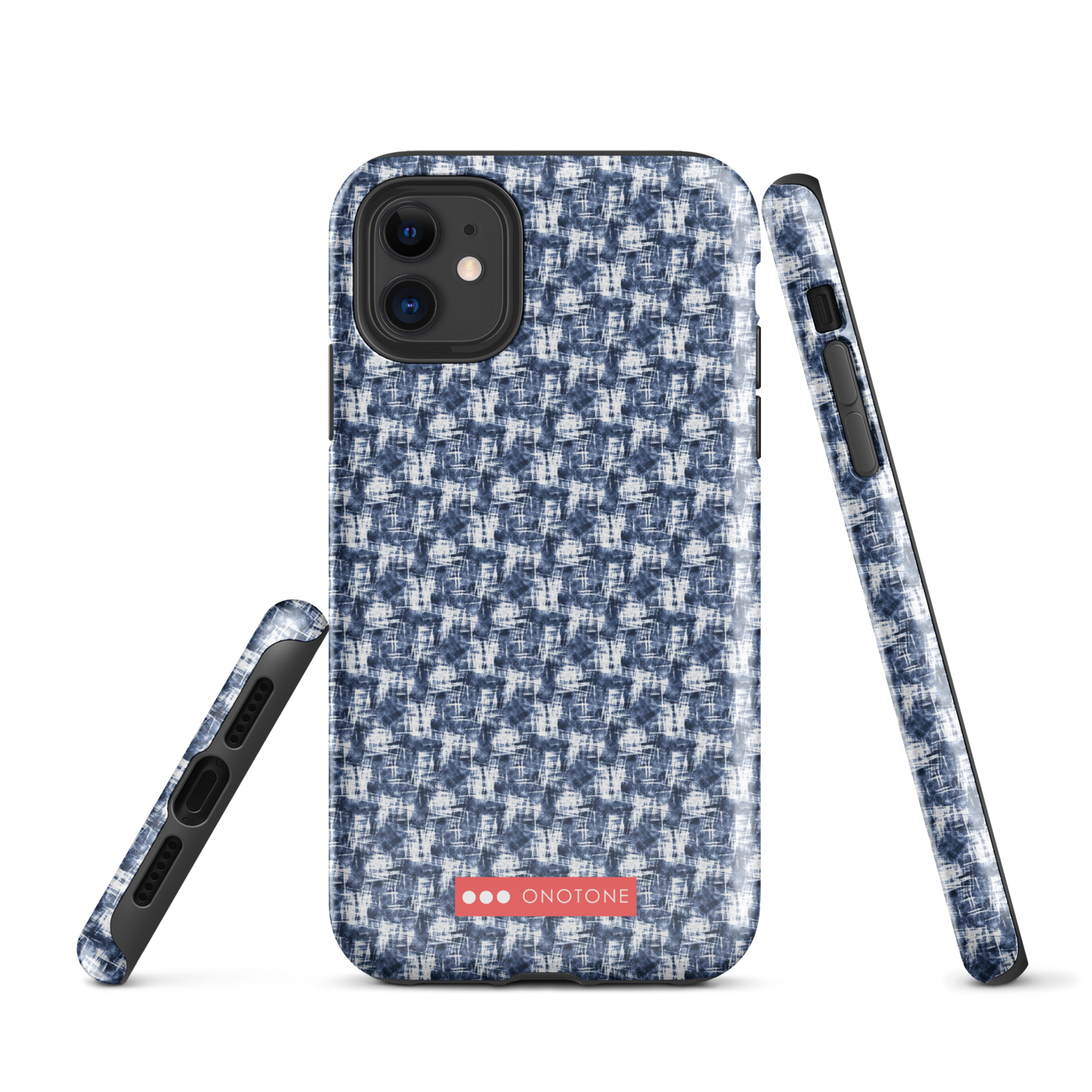 Japanese design indigo iPhone® Case with patterns