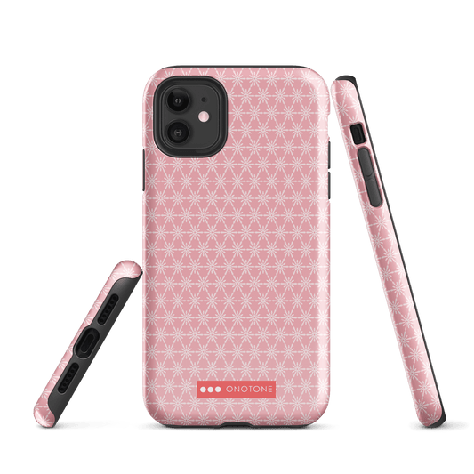 Japanese design indigo iPhone® Case with geometric patterns