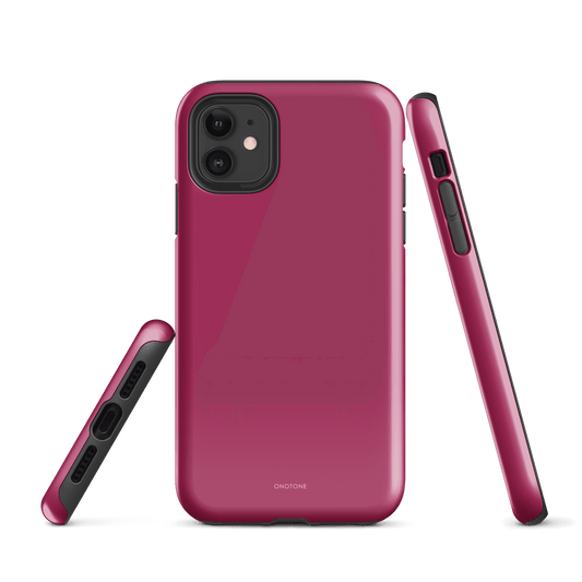 Solid Color pink iPhone® Case - Pantone® 220