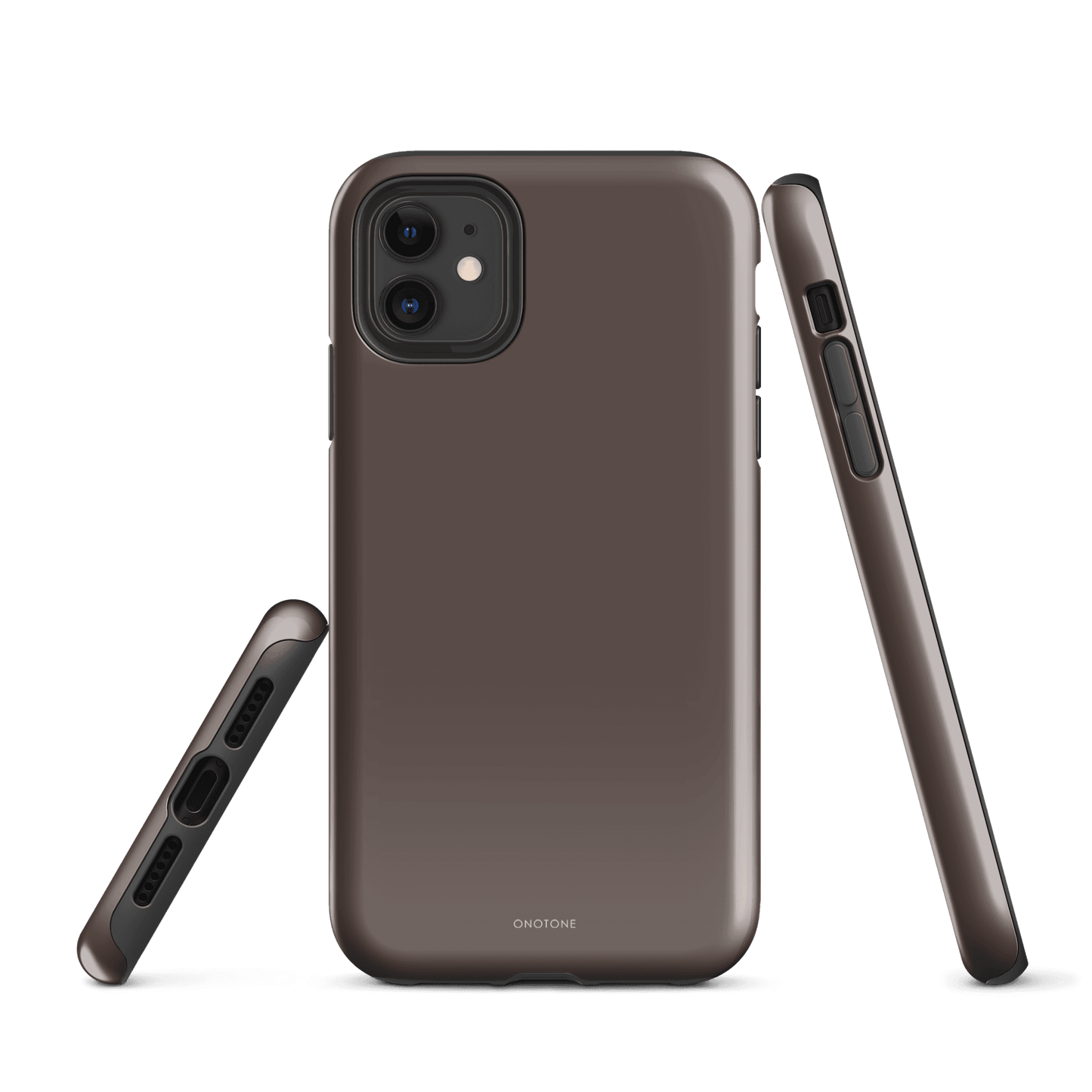 TAUPE MINIMALIST IPHONE® CASE - PANTONE® CHOCOLATE MARTINI