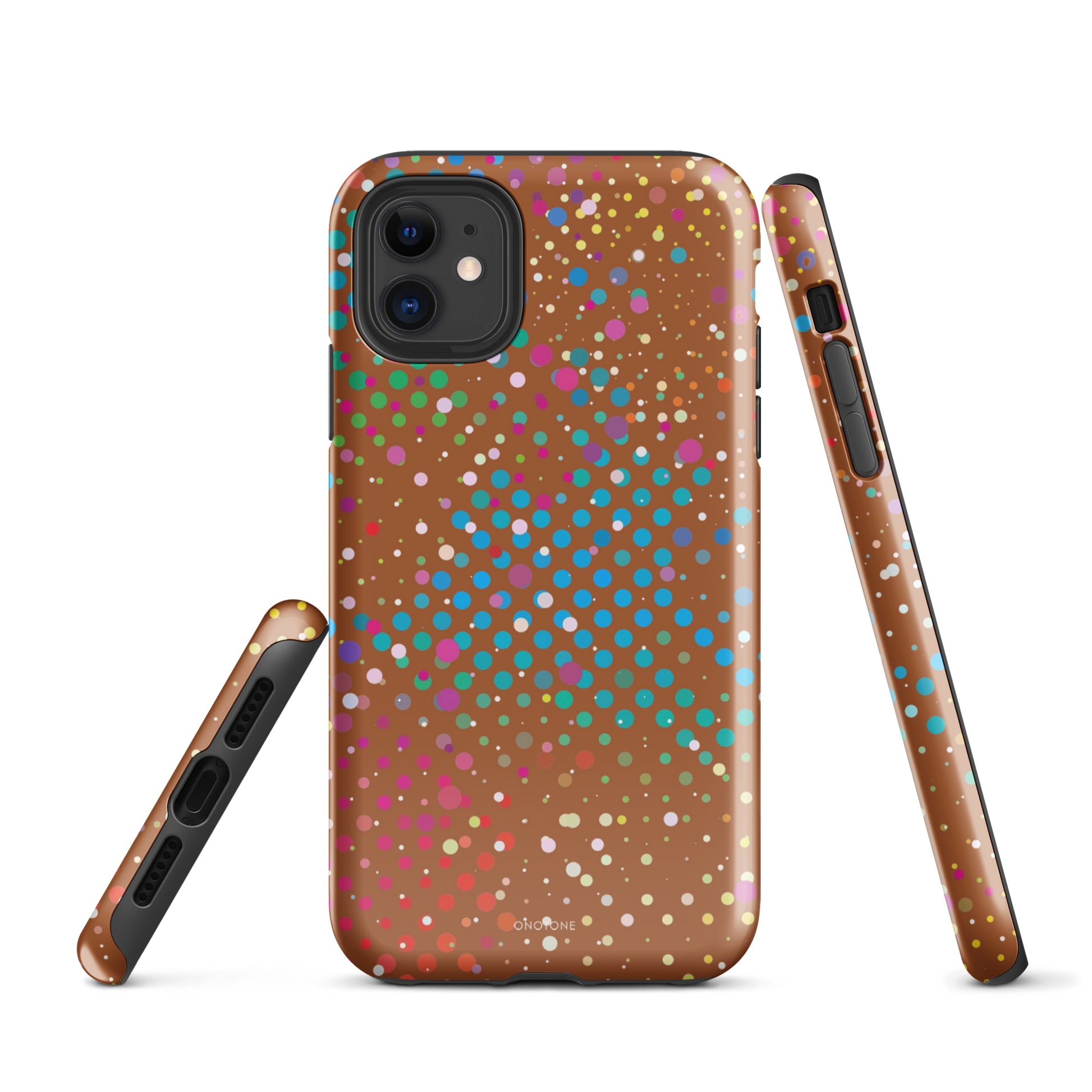 Brown Polka Dot iPhone 11 Case