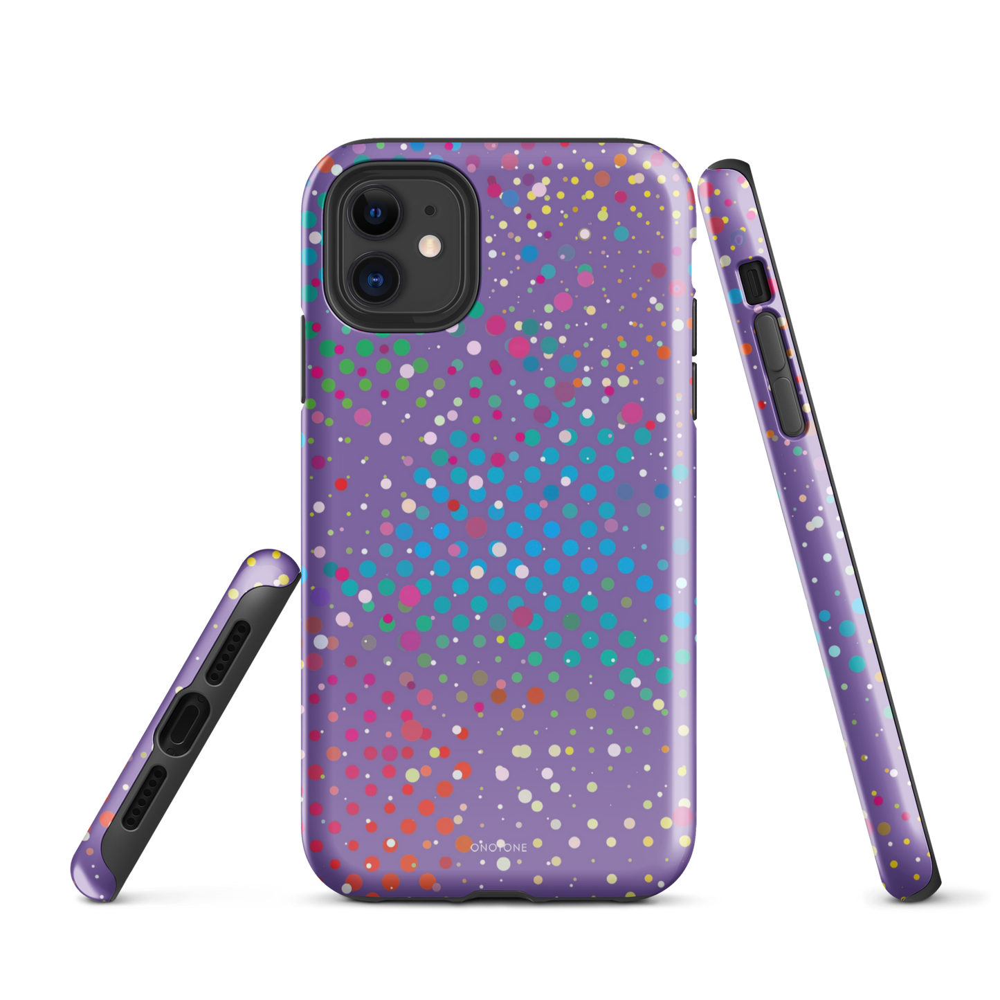 Purple Polka Dot iPhone 11 Case