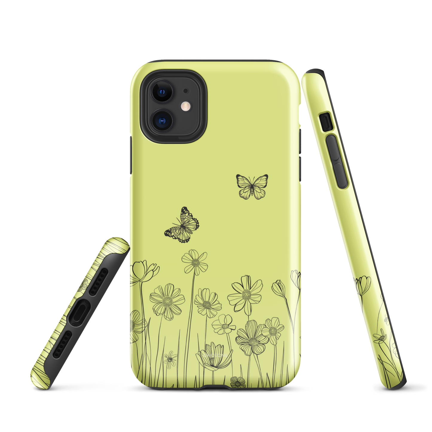 Buzzling Bees Pastel Color iPhone 11 Case