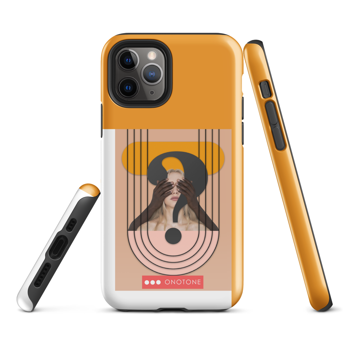 Dual Layer green modern iPhone® Case