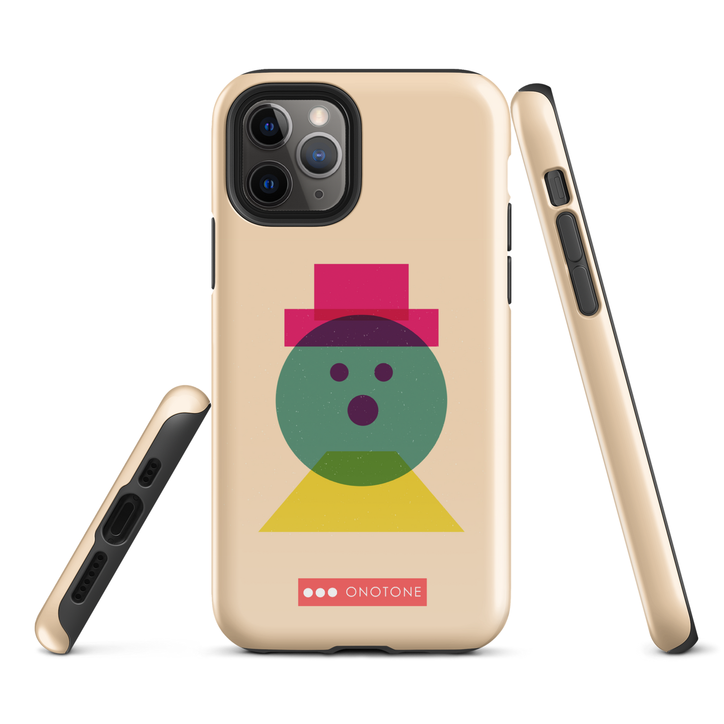 Dual Layer beige modern iPhone® Case