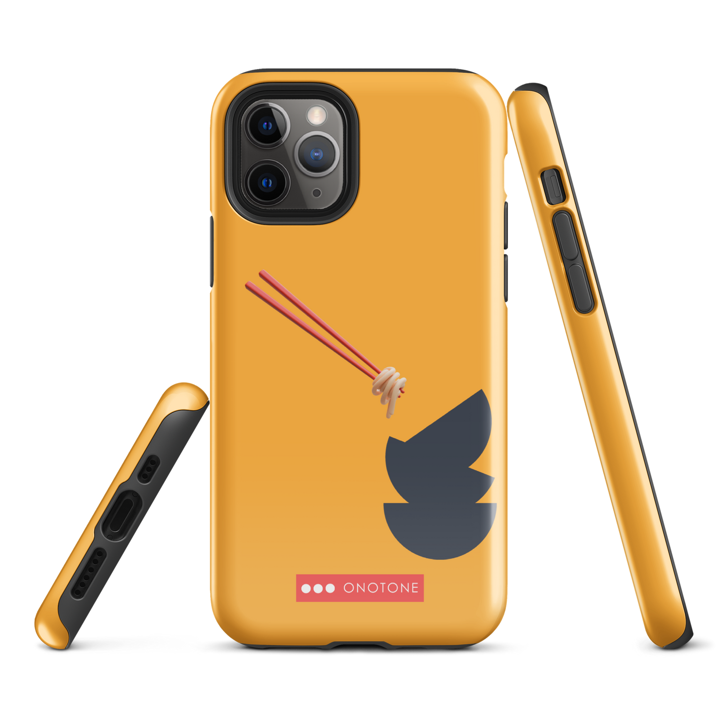 Dual Layer yellow modern iPhone® Case