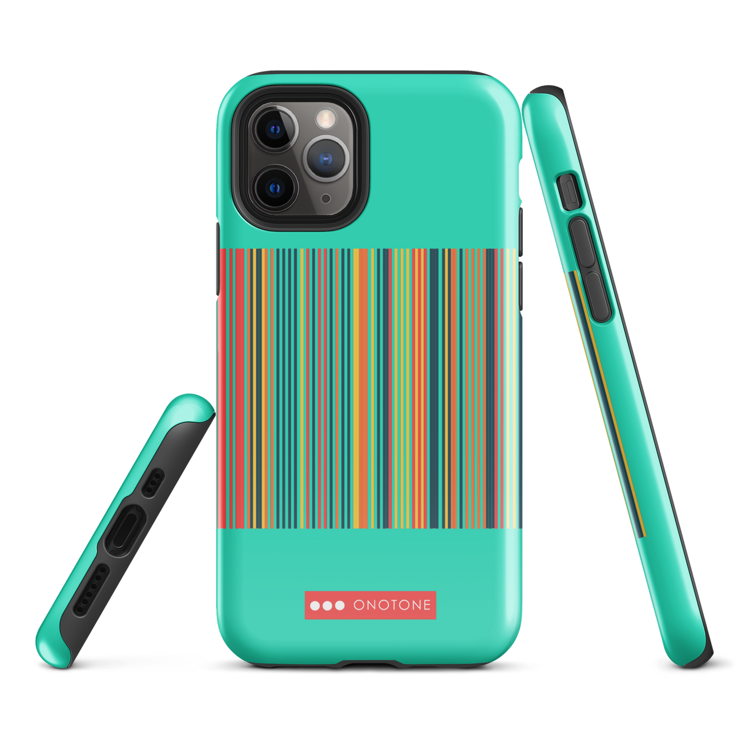 Dual Layer green modern iPhone® Case