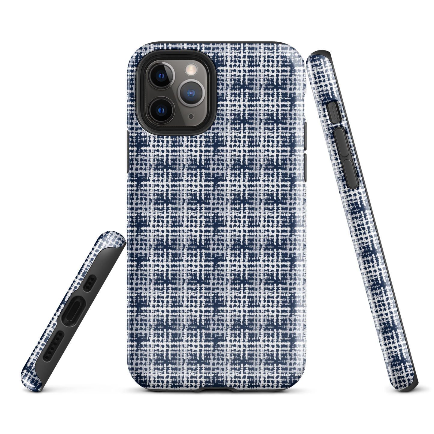 Japanese design indigo iPhone® Case with patterns