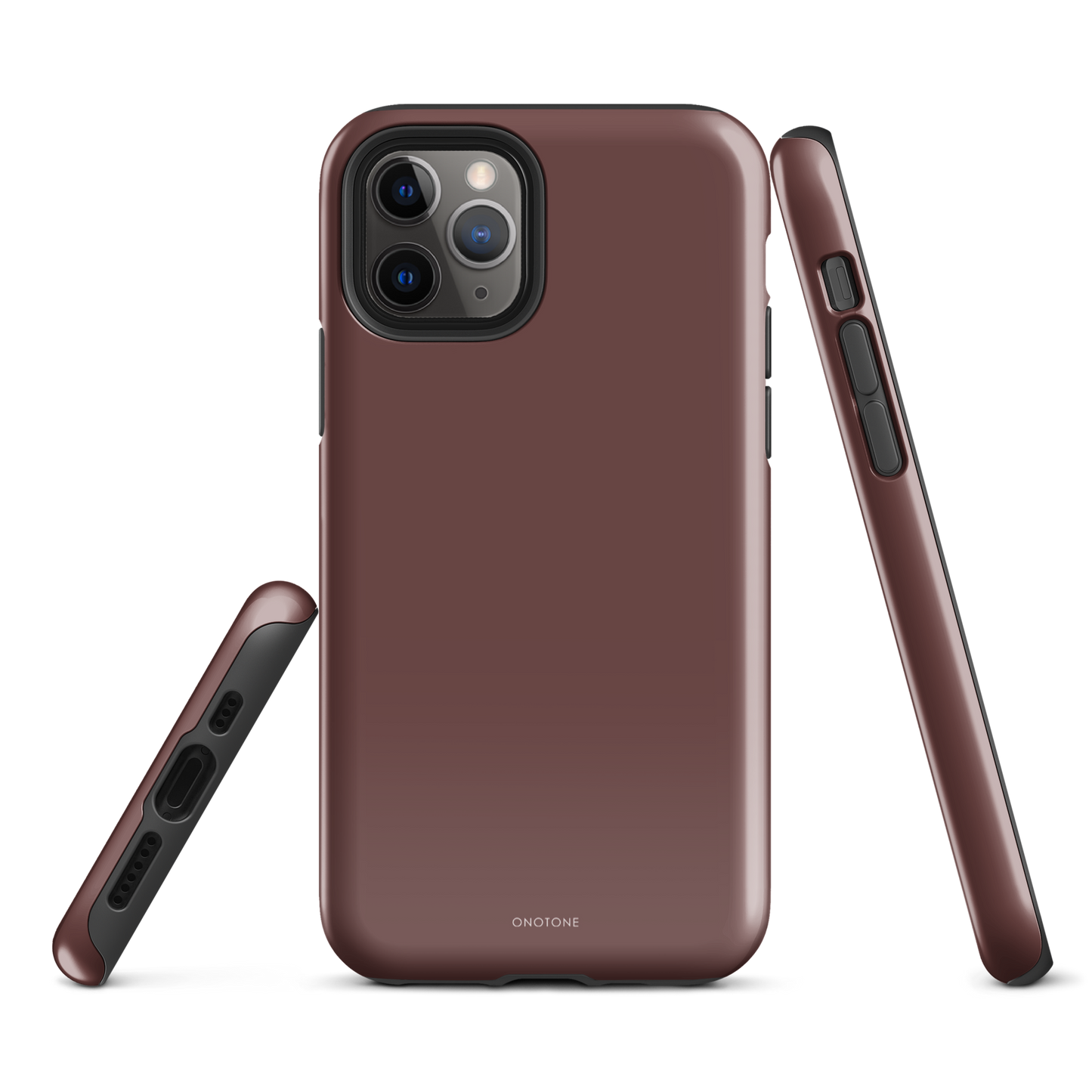 DARK BROWN MINIMALIST IPHONE® CASE - PANTONE® HOT CHOCOLATE