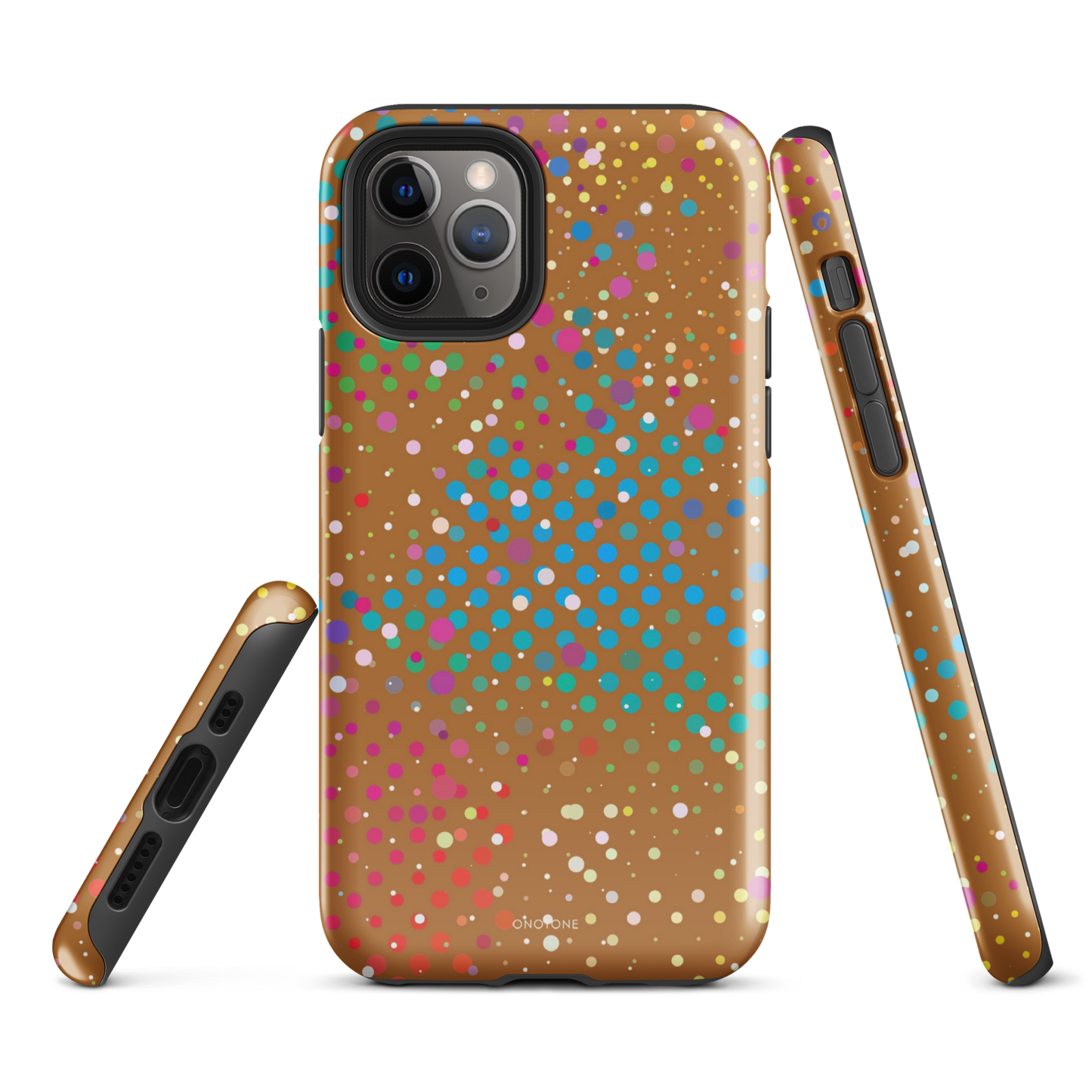 Baked Bean Brown Polka Dot iPhone 11 Pro Case