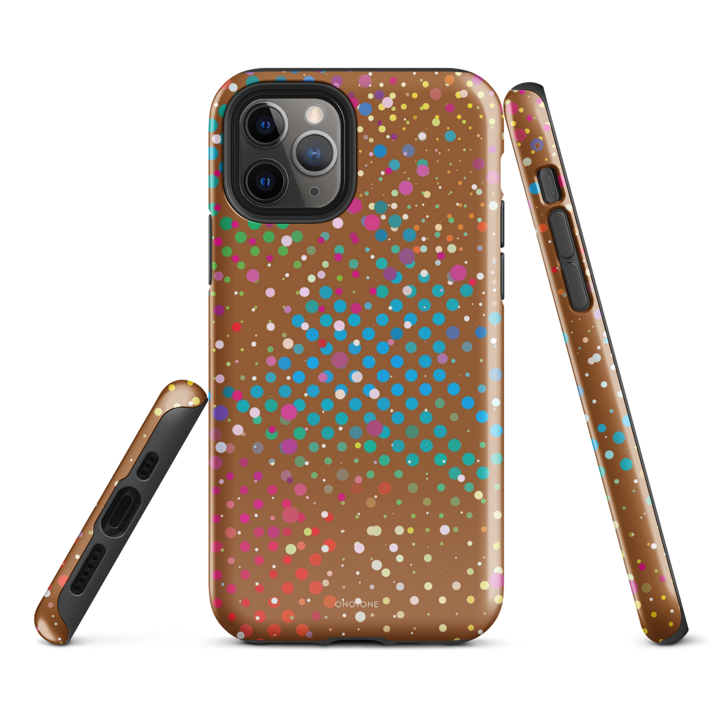 Cinnamon Brown Polka Dot iPhone 11 Pro Case