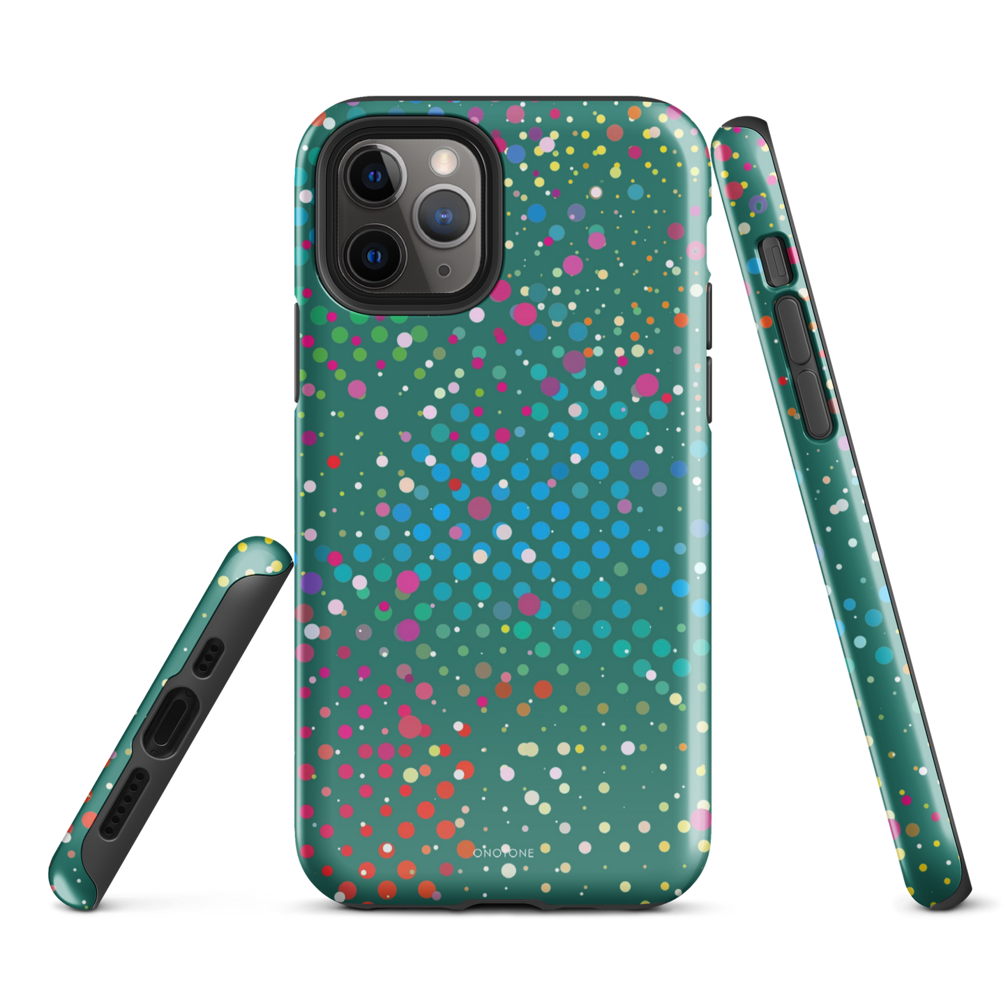 Rain Forest Green Polka Dot iPhone 11 Pro Case