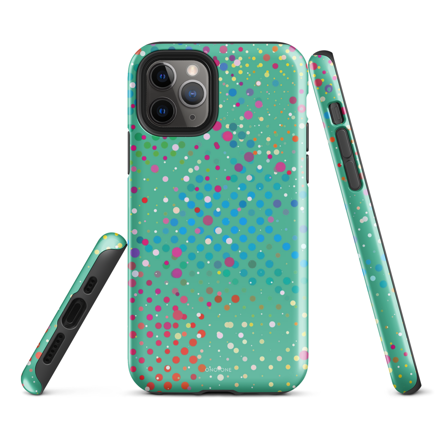 Pearl Aqua Polka Dot iPhone 11 Pro Case