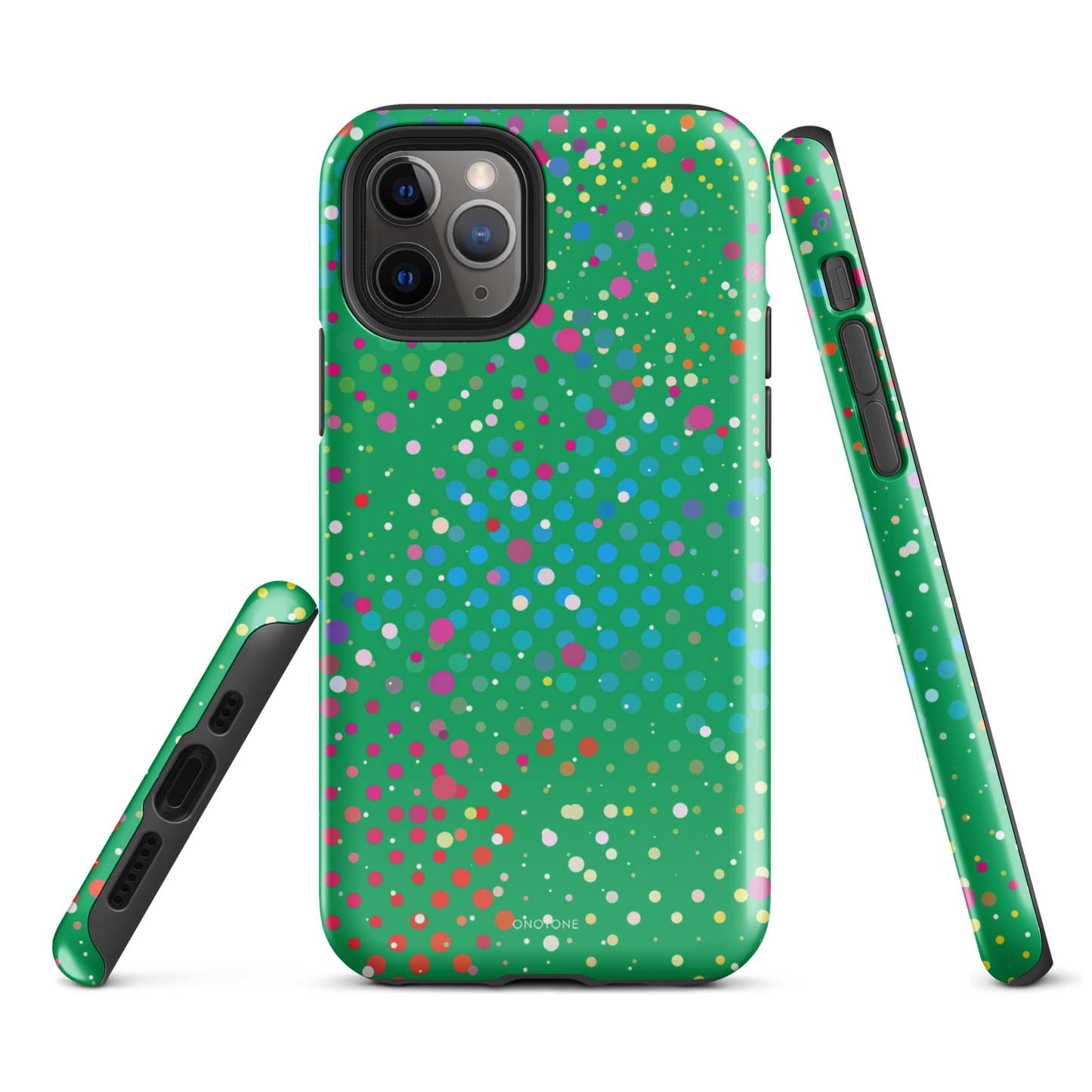 Shamrock Green Polka Dot iPhone 11 Pro Case