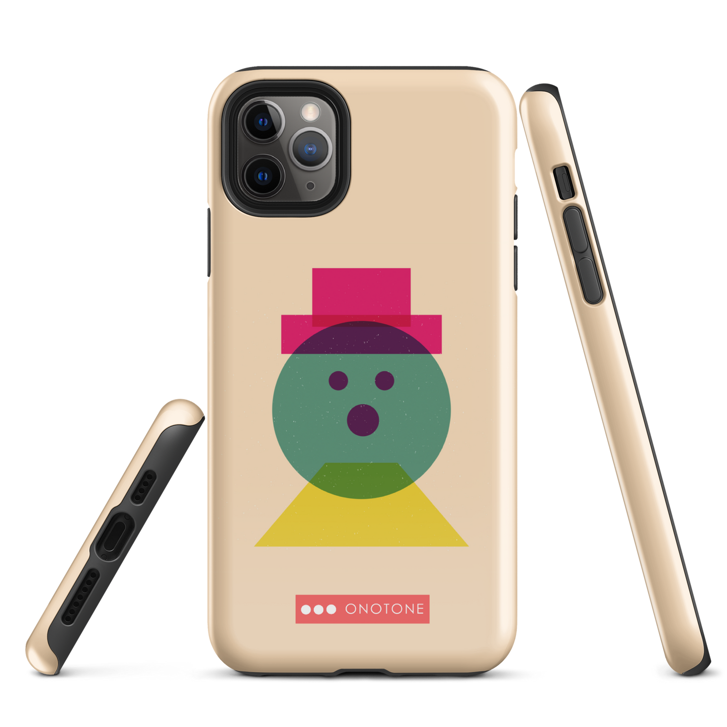Dual Layer beige modern iPhone® Case