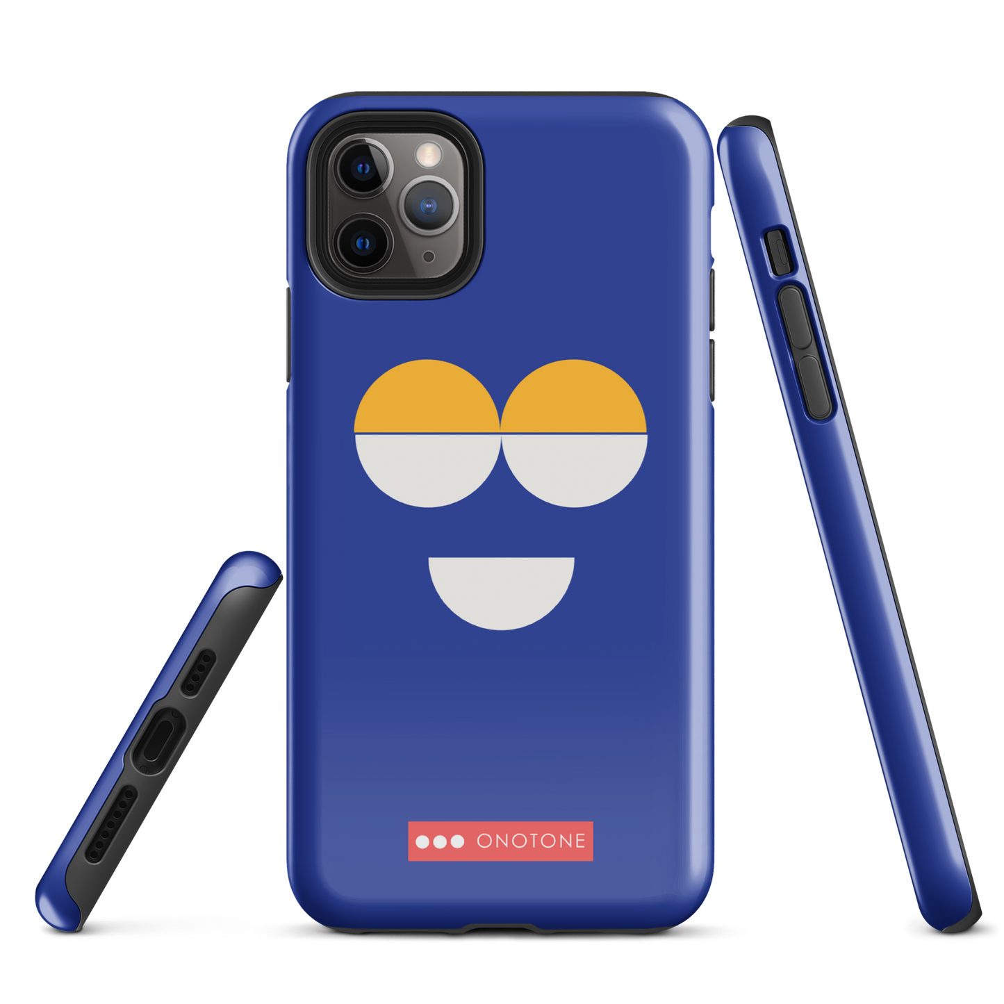 Dual Layer blue modern iPhone® Case