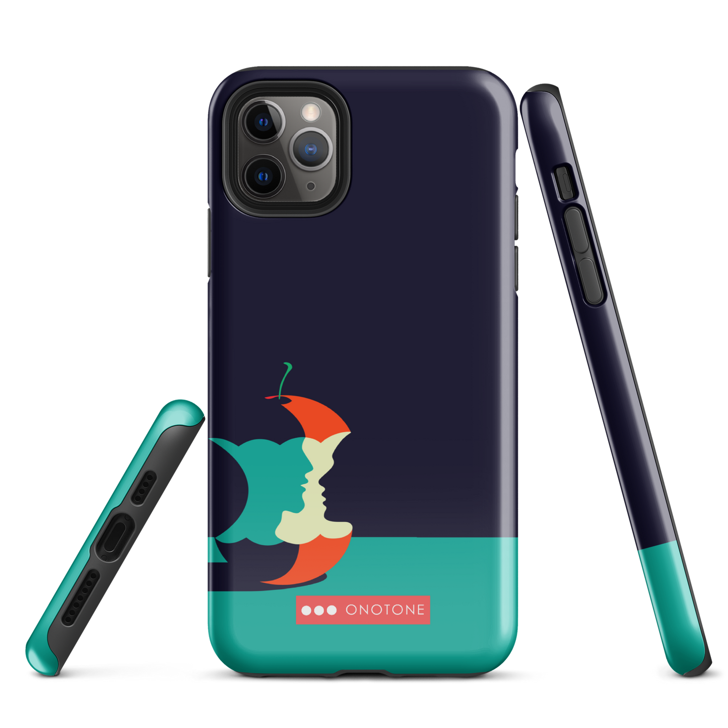 Dual Layer green modern iPhone® Case