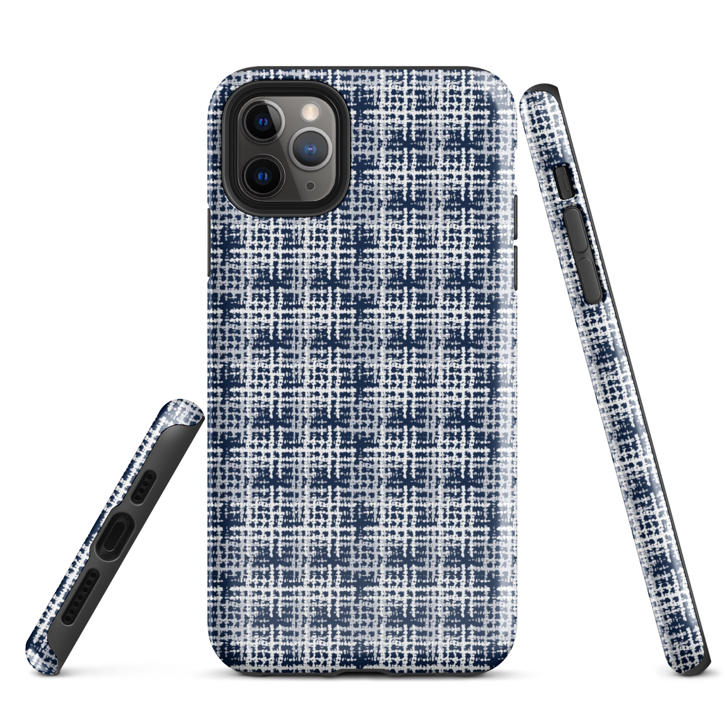 Japanese design indigo iPhone® Case with patterns