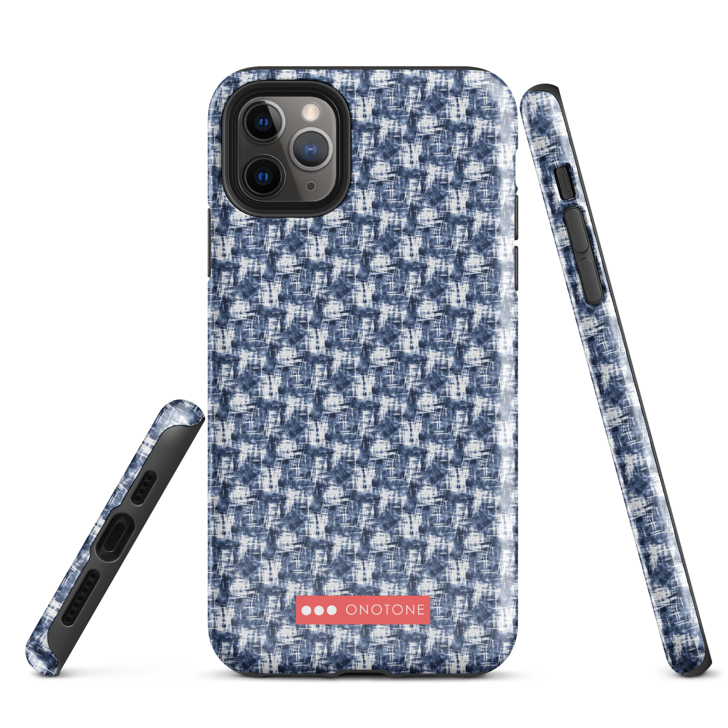 Japanese design indigo iPhone® Case with patterns