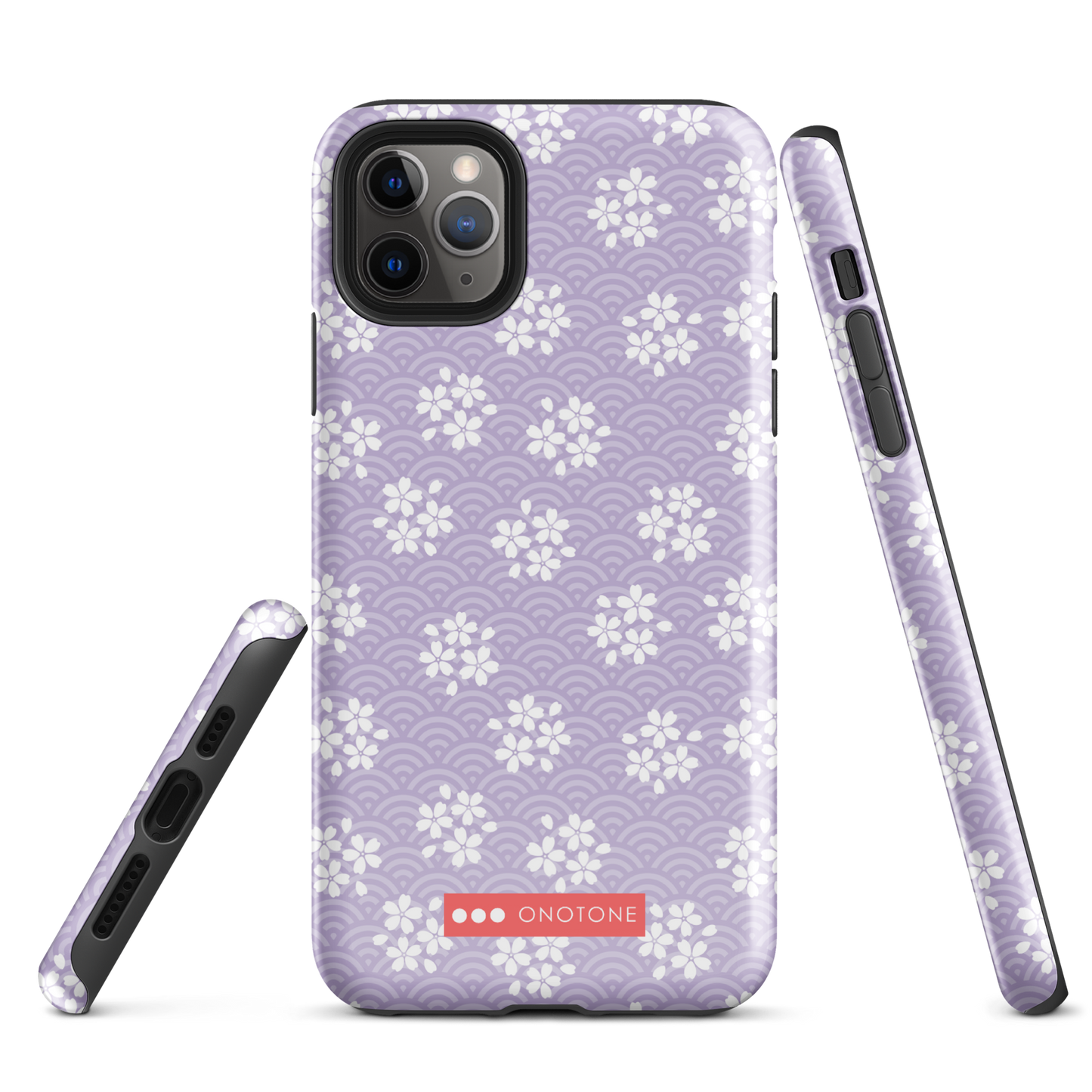 Japanese design indigo iPhone® Case with sakra patterns