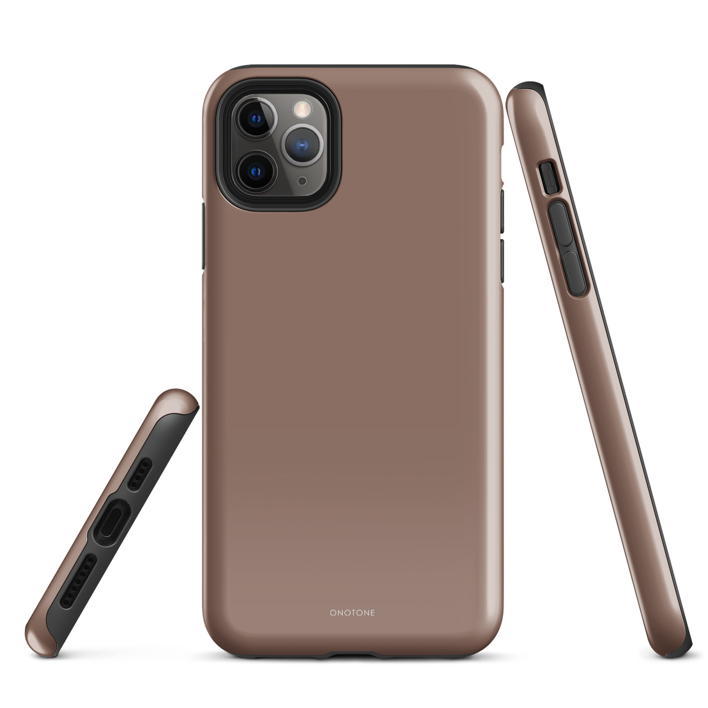 BEIGE MINIMALIST IPHONE® CASE - PANTONE® CHOCOLATE MALT
