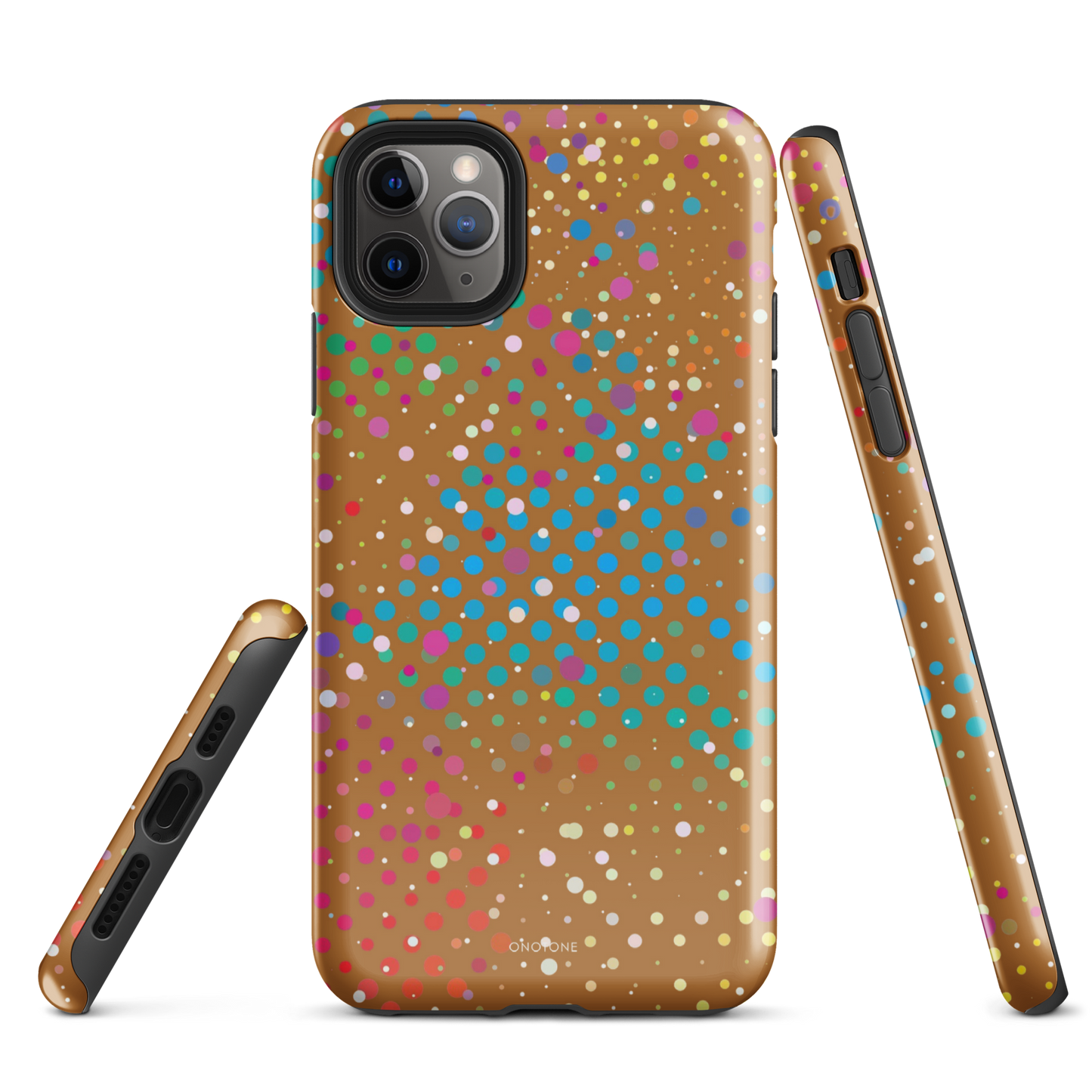 Baked Bean Brown Polka Dot iPhone 11 Pro Max Case