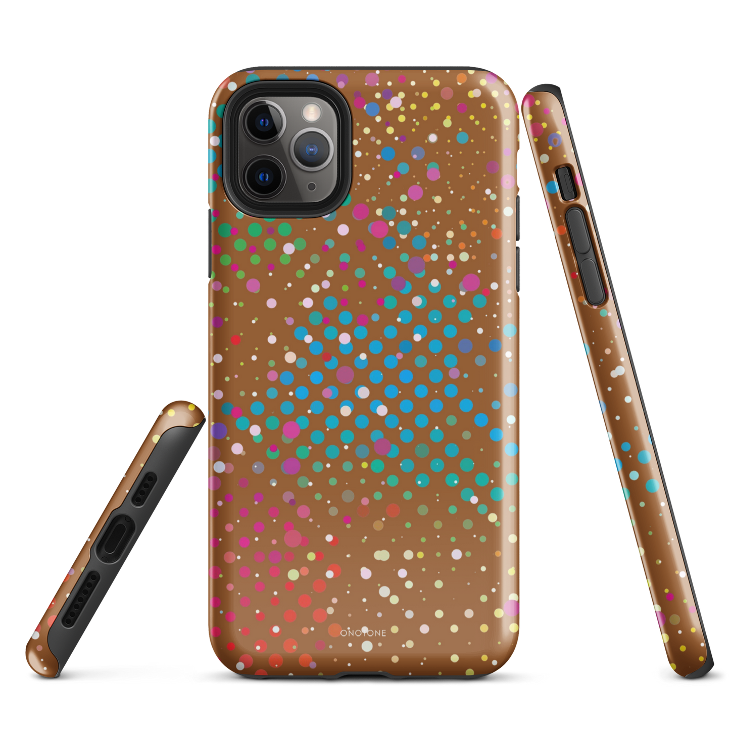 Cinnamon Brown Polka Dot iPhone 11 Pro Max Case