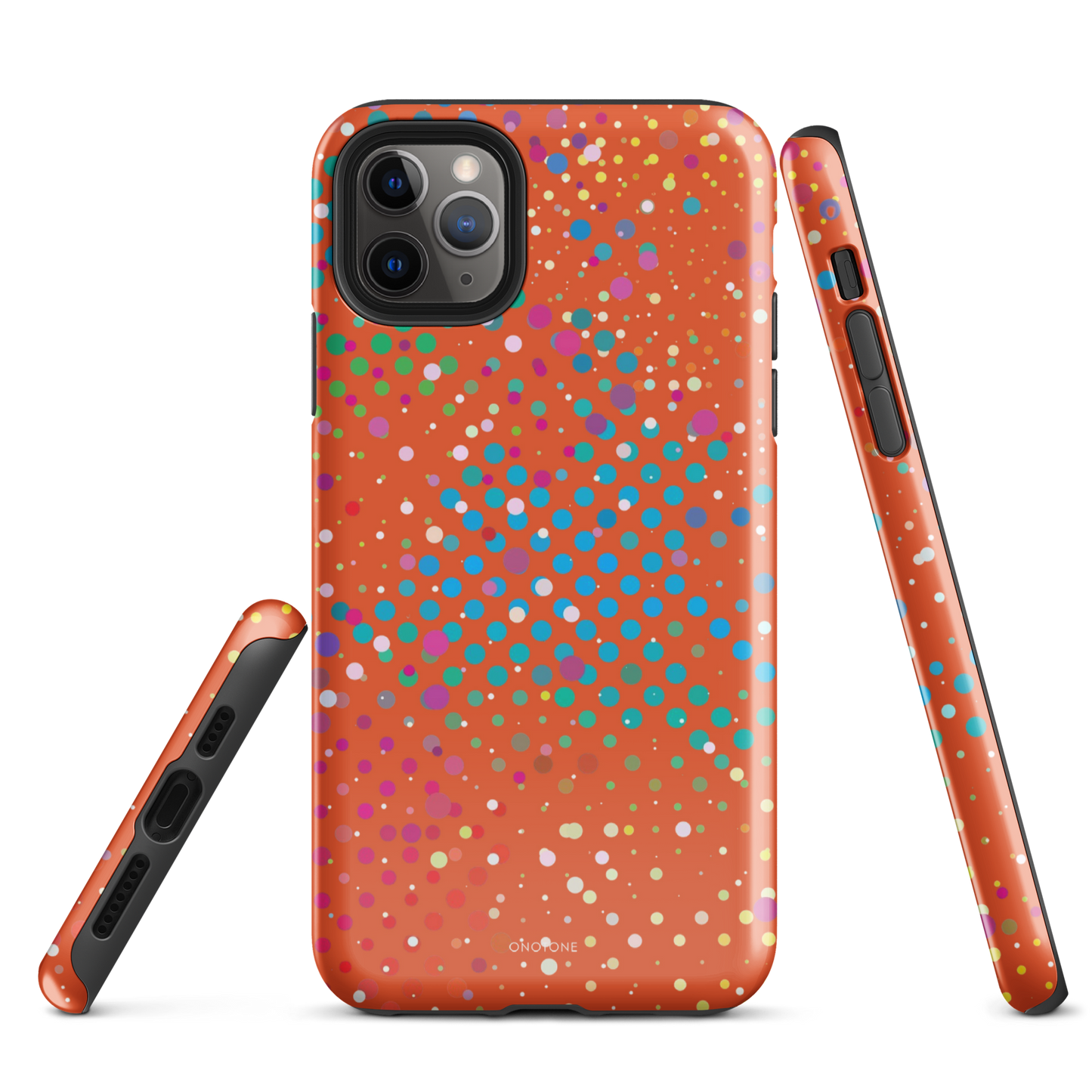 Vivid Vermilion Polka Dot iPhone 11 Pro Max Case