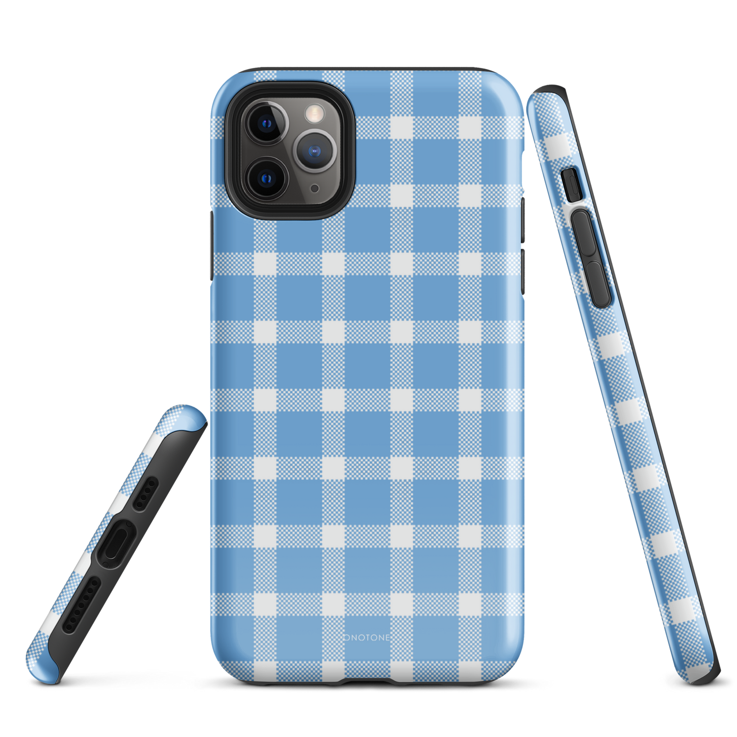 Light Blue Plaid iPhone Case – Durable, Stylish & Shockproof Protection - Durable, Stylish, Reliable Protection (BP-284)
