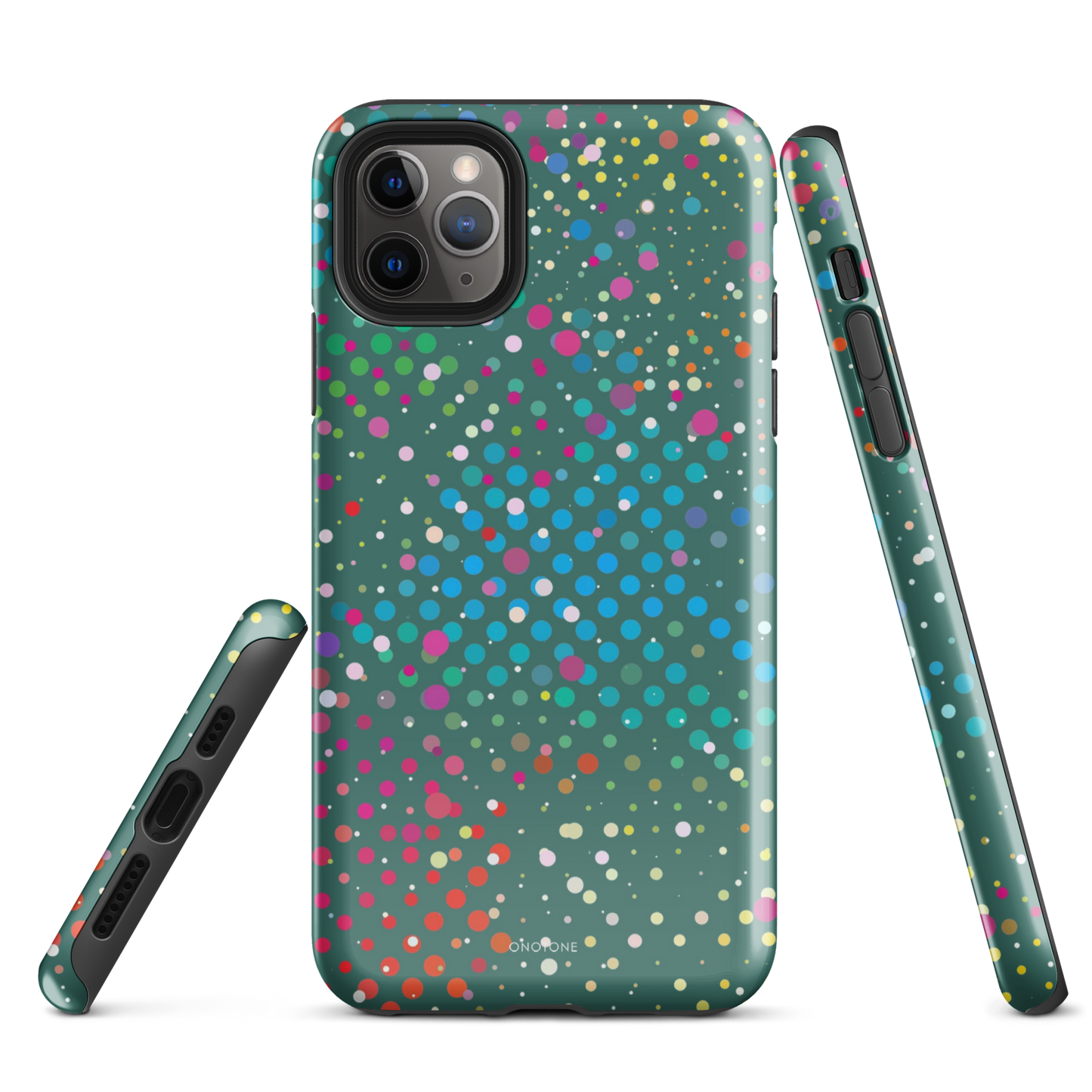 Bottle Green Polka Dot iPhone 11 Pro Max Case