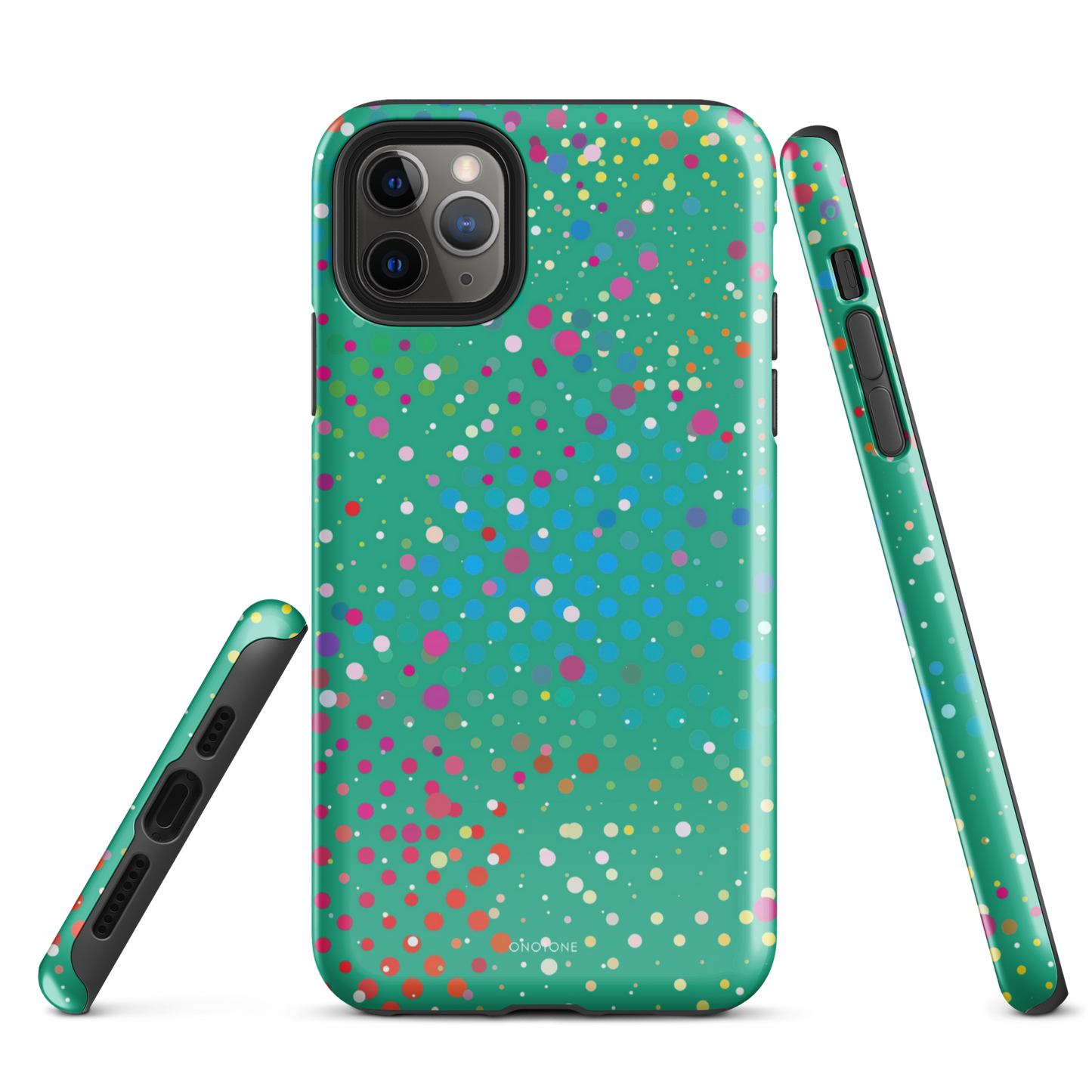 Persian Green Polka Dot iPhone 11 Pro Max Case
