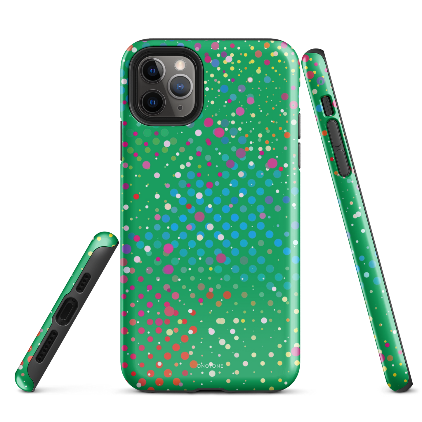 Shamrock Green Polka Dot iPhone 11 Pro Max Case
