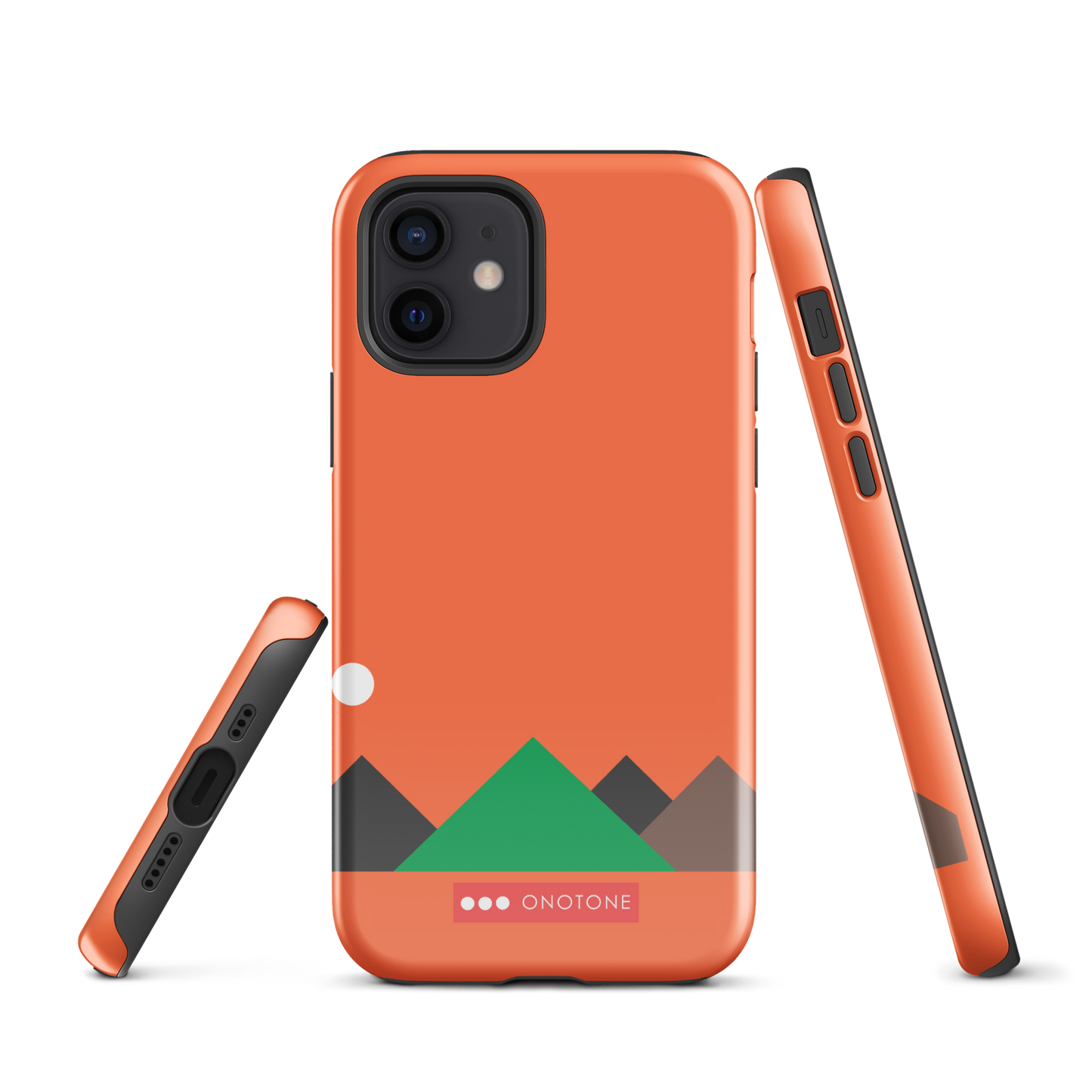 Dual Layer red modern iPhone® Case
