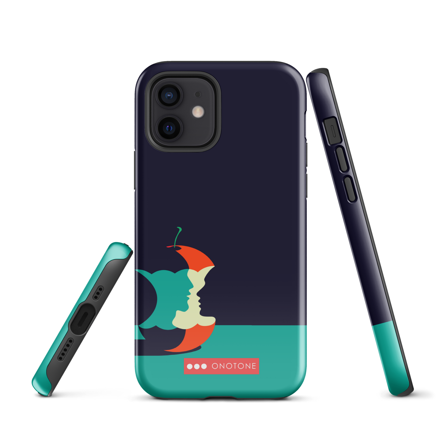 Dual Layer green modern iPhone® Case