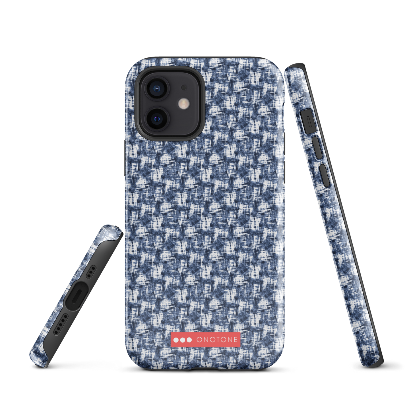 Japanese design indigo iPhone® Case with patterns