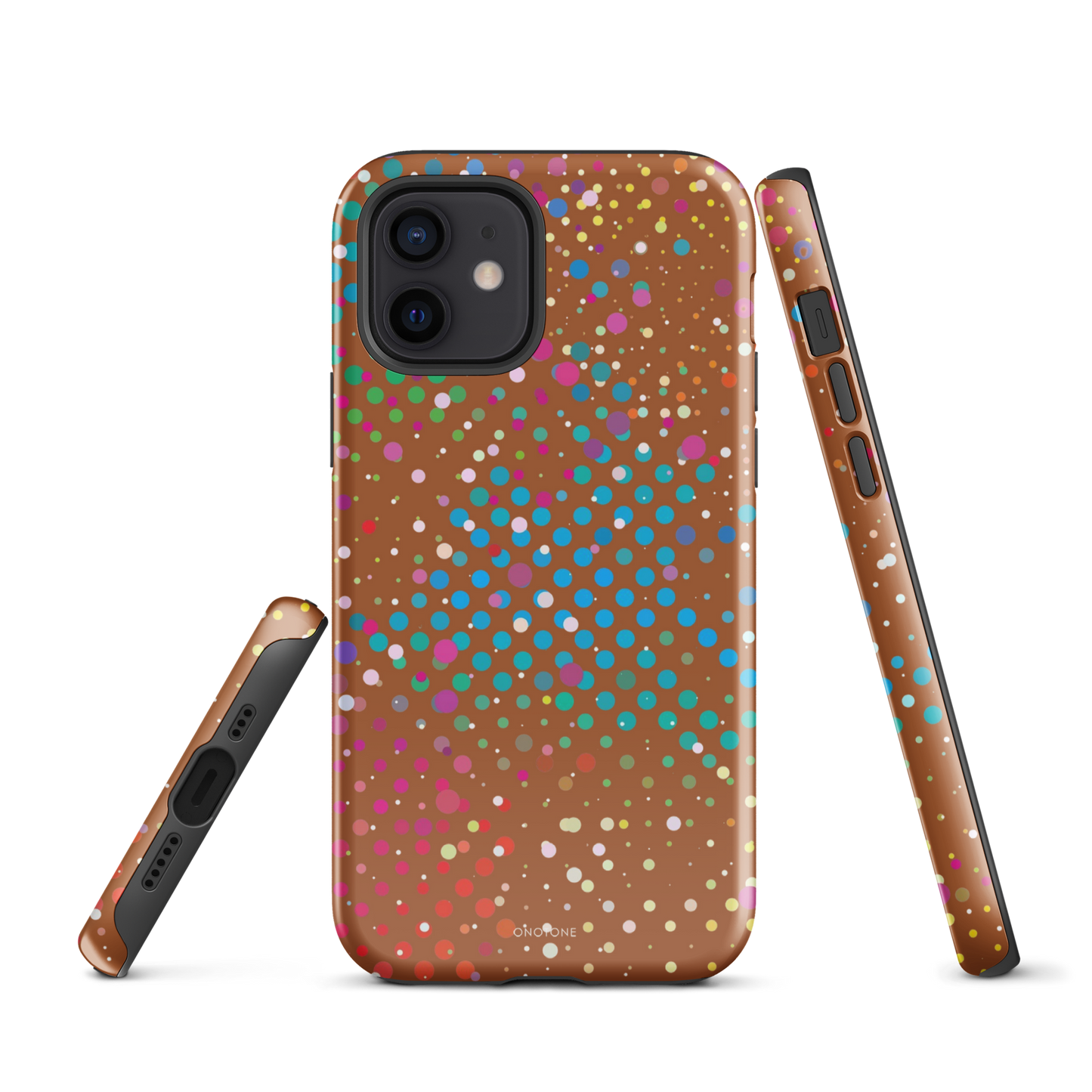 Brown Polka Dot iPhone 12 Case