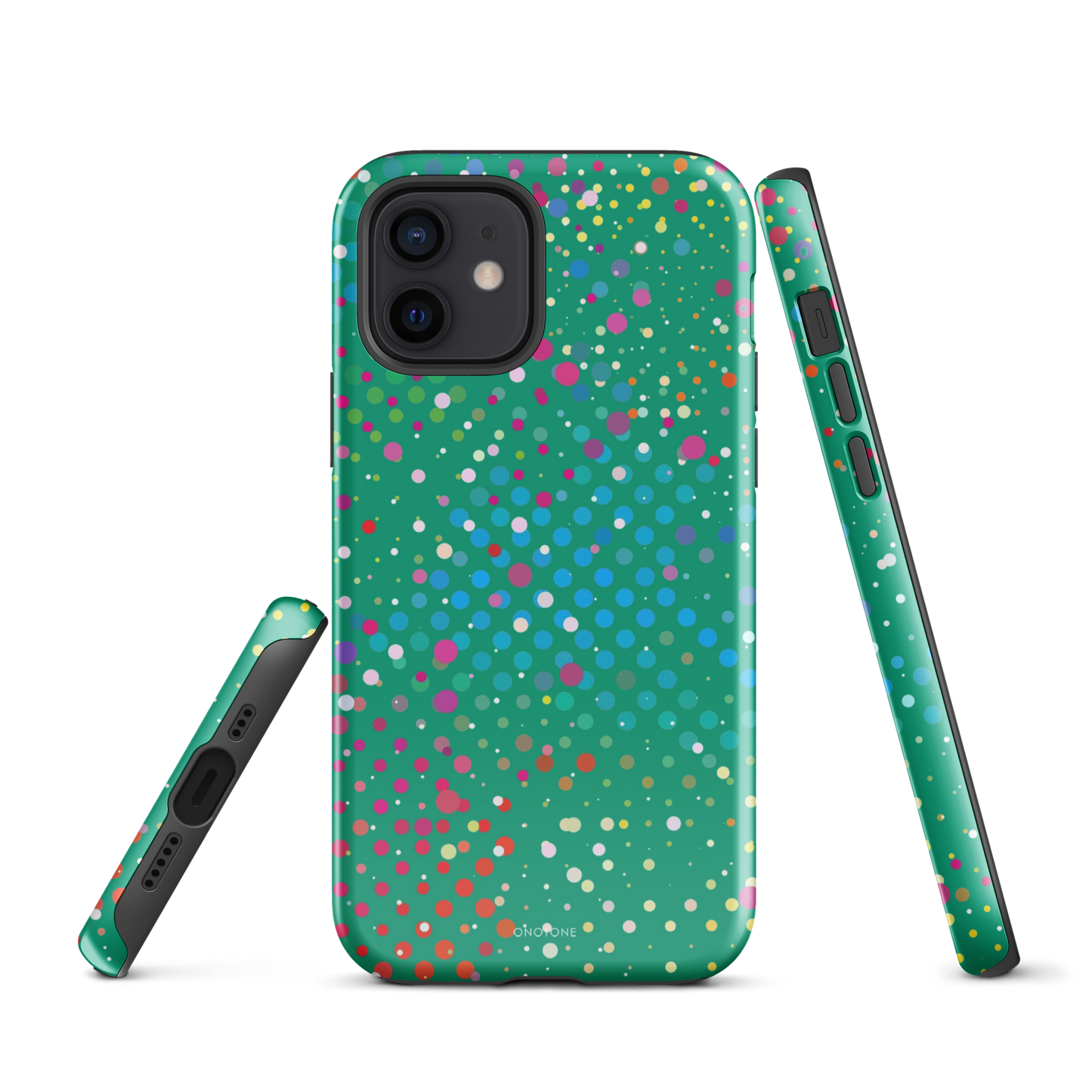 Spanish Green Polka Dot iPhone 12 Case